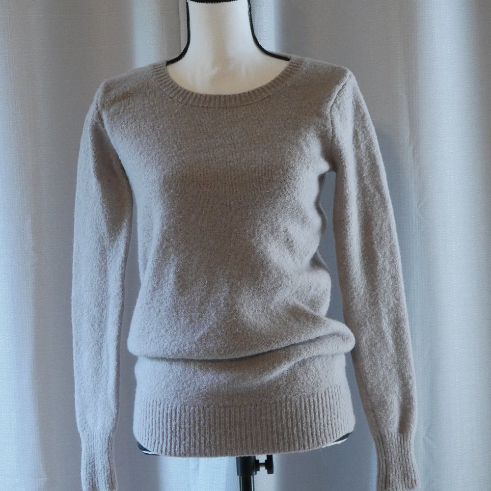 Moussy Taupe Crewneck Sweater